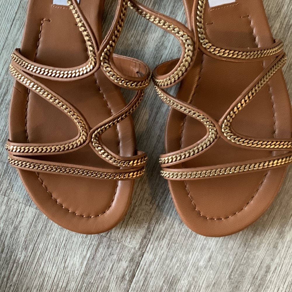 Jimmy Choo, Leather and Chain Gladiator Sandals - Picture 5 of 7